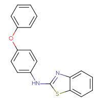 Chemical structure of N-(4-phenoxyphenyl)-1,3-benzothiazol-2-amine - CSSB00000680911