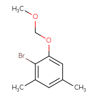 Chemical structure of 2-bromo-1-(methoxymethoxy)-3,5-dimethylbenzene - CSSB06748176595