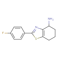 Chemical structure of 2-(4-fluorophenyl)-4,5,6,7-tetrahydro-1,3-benzothiazol-4-amine - CSSB00000702725