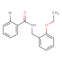 Chemical structure of 2-bromo-N-[(2-ethoxyphenyl)methyl]benzamide - CSSB00047634020