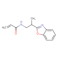 Chemical structure of N-[2-(1,3-benzoxazol-2-yl)propyl]prop-2-enamide - CSSB01995209626
