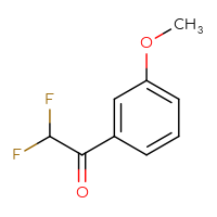 Chemical structure of 2,2-difluoro-1-(3-methoxyphenyl)ethan-1-one - CSSB00012753977