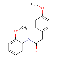 Chemical structure of N-(2-methoxyphenyl)-2-(4-methoxyphenyl)acetamide - CSSB00026300920