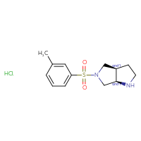 Chemical structure of rac-(3aR,6aR)-5-(3-methylbenzenesulfonyl)-octahydropyrrolo[3,4-b]pyrrole hydrochloride - CSSB20620667999