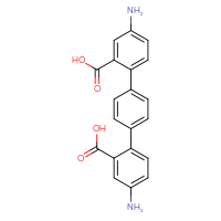 Chemical structure of 4-amino-4'-(4-amino-2-carboxyphenyl)-[1,1'-biphenyl]-2-carboxylic acid - CSSB20621213119