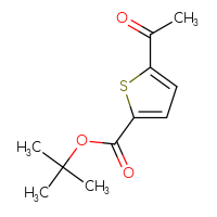 Chemical structure of tert-butyl 5-acetylthiophene-2-carboxylate - CSSB14868988373