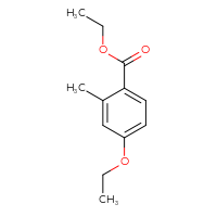 Chemical structure of ethyl 4-ethoxy-2-methylbenzoate - CSSB00036816469