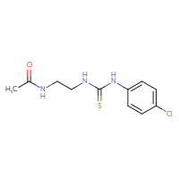 Chemical structure of N-(2-{[(4-chlorophenyl)carbamothioyl]amino}ethyl)acetamide - CSSB00103361329