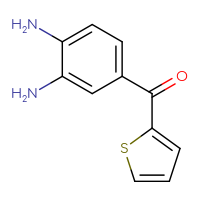 Chemical structure of 4-(thiophene-2-carbonyl)benzene-1,2-diamine - CSSB00010003618
