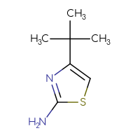 Chemical structure of 4-tert-butyl-1,3-thiazol-2-amine - CSSB00000182296