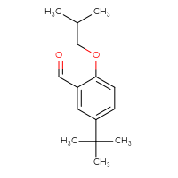Chemical structure of 5-tert-butyl-2-(2-methylpropoxy)benzaldehyde - CSSB06270846907