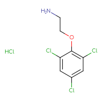 Chemical structure of 2-(2,4,6-trichlorophenoxy)ethan-1-amine hydrochloride - CSSB00020635066