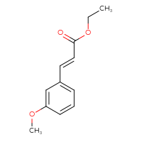 Chemical structure of ethyl (2E)-3-(3-methoxyphenyl)prop-2-enoate - CSSB00025716683