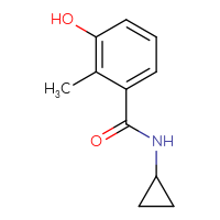 Chemical structure of N-cyclopropyl-3-hydroxy-2-methylbenzamide - CSSB00013108986