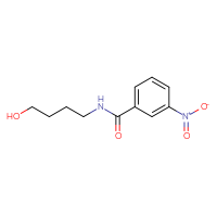 Chemical structure of N-(4-hydroxybutyl)-3-nitrobenzamide - CSSB00009108693