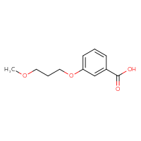 Chemical structure of 3-(3-methoxypropoxy)benzoic acid - CSSB00000760277