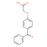 Chemical structure of 2-(4-benzoylphenoxy)acetic acid - CSSB00000595018