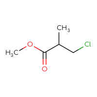 Chemical structure of methyl 3-chloro-2-methylpropanoate - CSSB00012027338