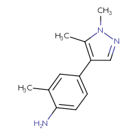 Chemical structure of 4-(1,5-dimethyl-1H-pyrazol-4-yl)-2-methylaniline - CSSB00012412927