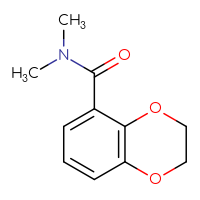 Chemical structure of N,N-dimethyl-2,3-dihydro-1,4-benzodioxine-5-carboxamide - CSSB00011579689