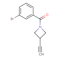 Chemical structure of 1-(3-bromobenzoyl)-3-ethynylazetidine - CSSB00118755778