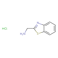 Chemical structure of 1-(1,3-benzothiazol-2-yl)methanamine hydrochloride - CSSB00015187557