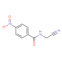 Chemical structure of N-(cyanomethyl)-4-nitrobenzamide - CSSB00000187593