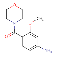 Chemical structure of 3-methoxy-4-(morpholine-4-carbonyl)aniline - CSSB00008611450