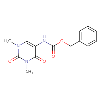Chemical structure of benzyl N-(1,3-dimethyl-2,4-dioxo-1,2,3,4-tetrahydropyrimidin-5-yl)carbamate - CSSB00010365566