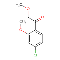 Chemical structure of 1-(4-chloro-2-methoxyphenyl)-2-methoxyethan-1-one - CSSB00012360578