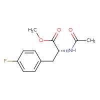 Chemical structure of methyl (2R)-2-acetamido-3-(4-fluorophenyl)propanoate - CSSB00103398872