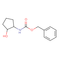 Chemical structure of benzyl N-(2-hydroxycyclopentyl)carbamate - CSSB00010371824