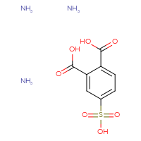 Chemical structure of 4-sulfobenzene-1,2-dicarboxylic acid triamine - CSSB00016996458