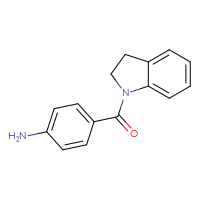 Chemical structure of 4-(2,3-dihydro-1H-indole-1-carbonyl)aniline - CSSB00000404760