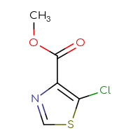Chemical structure of methyl 5-chloro-1,3-thiazole-4-carboxylate - CSSB00015697253