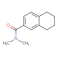 Chemical structure of N,N-dimethyl-5,6,7,8-tetrahydronaphthalene-2-carboxamide - CSSB00000206156