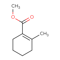 Chemical structure of methyl 2-methylcyclohex-1-ene-1-carboxylate - CSSB00010745266