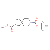 Chemical structure of 8-tert-butyl 2-methyl 8-azaspiro[4.5]decane-2,8-dicarboxylate - CSSB00010751713
