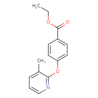 Chemical structure of ethyl 4-[(3-methylpyridin-2-yl)oxy]benzoate - CSSB00003587775