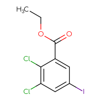 Chemical structure of ethyl 2,3-dichloro-5-iodobenzoate - CSSB00012920314