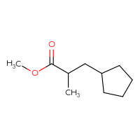 Chemical structure of methyl 3-cyclopentyl-2-methylpropanoate - CSSB00016337238