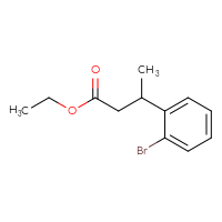 Chemical structure of ethyl 3-(2-bromophenyl)butanoate - CSSB00010261487