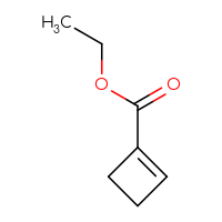 Chemical structure of ethyl cyclobut-1-ene-1-carboxylate - CSSB00016048265