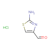 Chemical structure of 2-amino-1,3-thiazole-4-carbaldehyde hydrochloride - CSSB06630655057