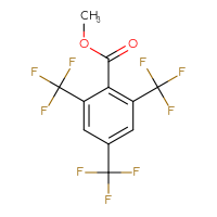 Chemical structure of methyl 2,4,6-tris(trifluoromethyl)benzoate - CSSB00161152068