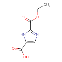 Chemical structure of 2-(ethoxycarbonyl)-1H-imidazole-5-carboxylic acid - CSSB00009853016