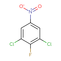 Chemical structure of 1,3-dichloro-2-fluoro-5-nitrobenzene - CSSB00000719242