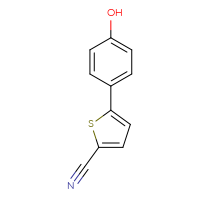Chemical structure of 5-(4-hydroxyphenyl)thiophene-2-carbonitrile - CSSB00013053948