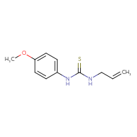 Chemical structure of 1-(4-methoxyphenyl)-3-(prop-2-en-1-yl)thiourea - CSSB00000004859
