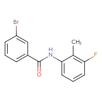 Chemical structure of 3-bromo-N-(3-fluoro-2-methylphenyl)benzamide - CSSB00003202472
